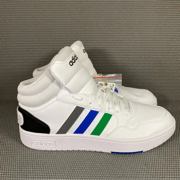 🆕 Adidas Hoops 3.0 Mid Friendship Day Basketball Shoe Sneaker Men’s US 11 White - Picture 2 of 13